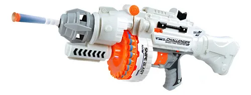 Producto Pistola Ametralladora Juguete Lanza Dardos Electrica A Pilas Imagen