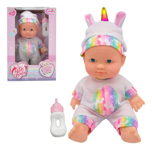 Producto Muñeco Bebe Bebote Luna Infantil 22cm Con Pijamas Cute Baby Imagen