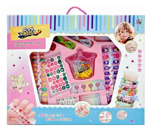 Producto Set De Belleza Manicura Juguete 2 En 1 Uñas Bijou Pulseras Imagen