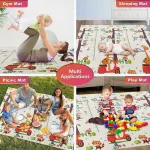 Alfombra Antigolpes Plegable Bebes Reversible 180x200cm