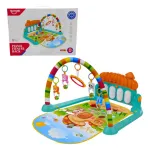 Gimnasio Piano Manta Con Sonajeros Para Bebes Y Con Sonidos Color Celeste Expreso Polar