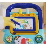 Andador Caminador Con Pizarra Y Sonido Explorer Fan Cm11 Color Celeste