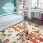 Alfombra Antigolpes Plegable Bebes Reversible 180x200cm
