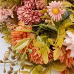 Ramo Crisantemos Flores Artificiales 30cm Decoración X1