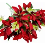 Ramo Flor De Lirio Flores Artificiales 30cm Decoración X1
