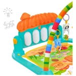 Gimnasio Piano Manta Con Sonajeros Para Bebes Y Con Sonidos Color Celeste Expreso Polar