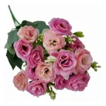 Ramo Mini Rosa Rococo Flores Artificiales 30cm Decoración X1