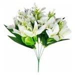 Ramo Flor De Lirio Flores Artificiales 30cm Decoración X1