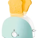 Tostadora Con Accesorios Juguete Con Mecanismo Real Cocina Color Agua