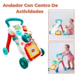 Andador Caminador Bebé Con Luz, Sonido Y Set De Actividades