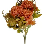 Ramo Crisantemos Flores Artificiales 30cm Decoración X1