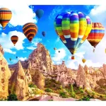 Rompecabezas Puzzle 1000 Piezas Globos Aerostáticos Paisaje