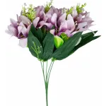 Ramo Flor De Lirio Flores Artificiales 30cm Decoración X1