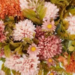 Ramo Crisantemos Flores Artificiales 30cm Decoración X1