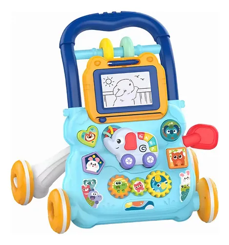 Producto Andador Caminador Con Pizarra Y Sonido Explorer Fan Cm11 Color Celeste Imagen