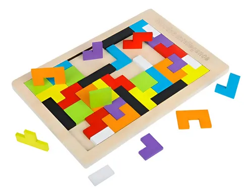 Producto Puzle Tetris, 100% Madera, 40 Piezas, Top Gift Challenge Imagen