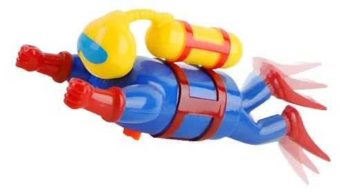 Producto Juguete Para El Baño Buzo A Cuerda Para Bañadera Imagen