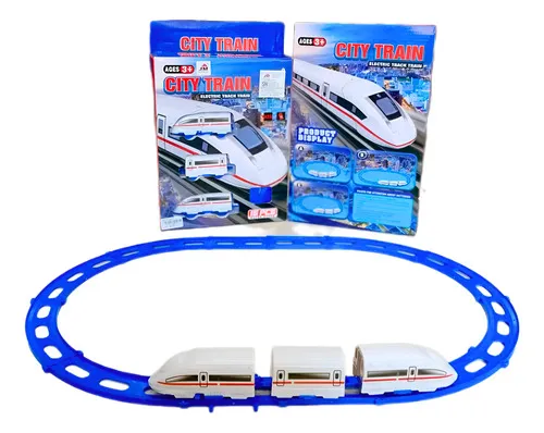 Producto Tren Bala Juguete Pista Alta Velocidad Con Vías Y Sonidos Color Blanco Imagen