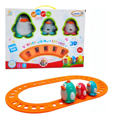 Producto Tren De Pinguinos Con Luz Sonido Y Movimiento Imagen