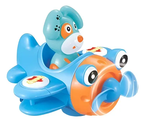 Producto Animalitos En Avión Juguete Didáctico A Fricción Para Bebe Imagen