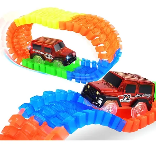 Producto Pista Luminosa Flexible 56 Piezas 1 Auto Luminoso Imagen