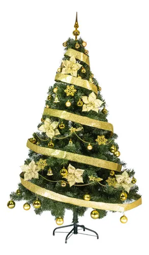 Producto Arbol Navidad Tronador Lujo 1,80mts + Kit 60 Oro Cybermonday Imagen