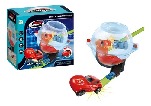 Producto Pista De Autos Lanzador Vuelta 360 Grados Loop Para Armar Imagen