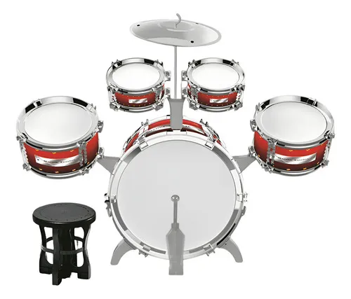 Producto Set De Batería Musical Juguete Infantil Con Banquito Imagen