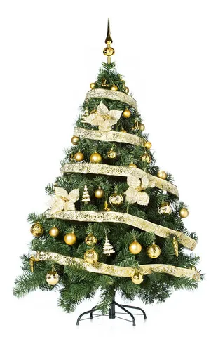 Producto Arbol Navidad Montañes Deluxe 1.30mts Decoración Oro  Imagen
