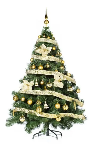 Producto Arbolito Navidad Montañes Deluxe 1.80mt + Decoración Oro  Imagen